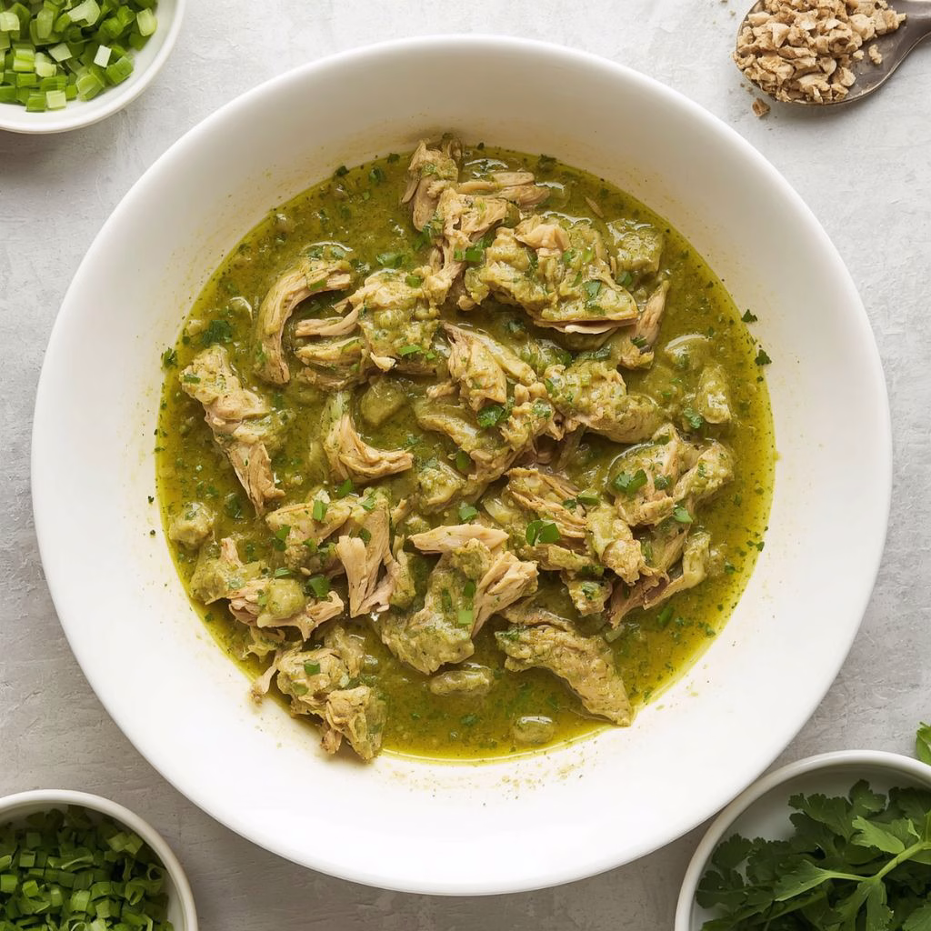 Slow Cooker Salsa Verde Chicken Recipe