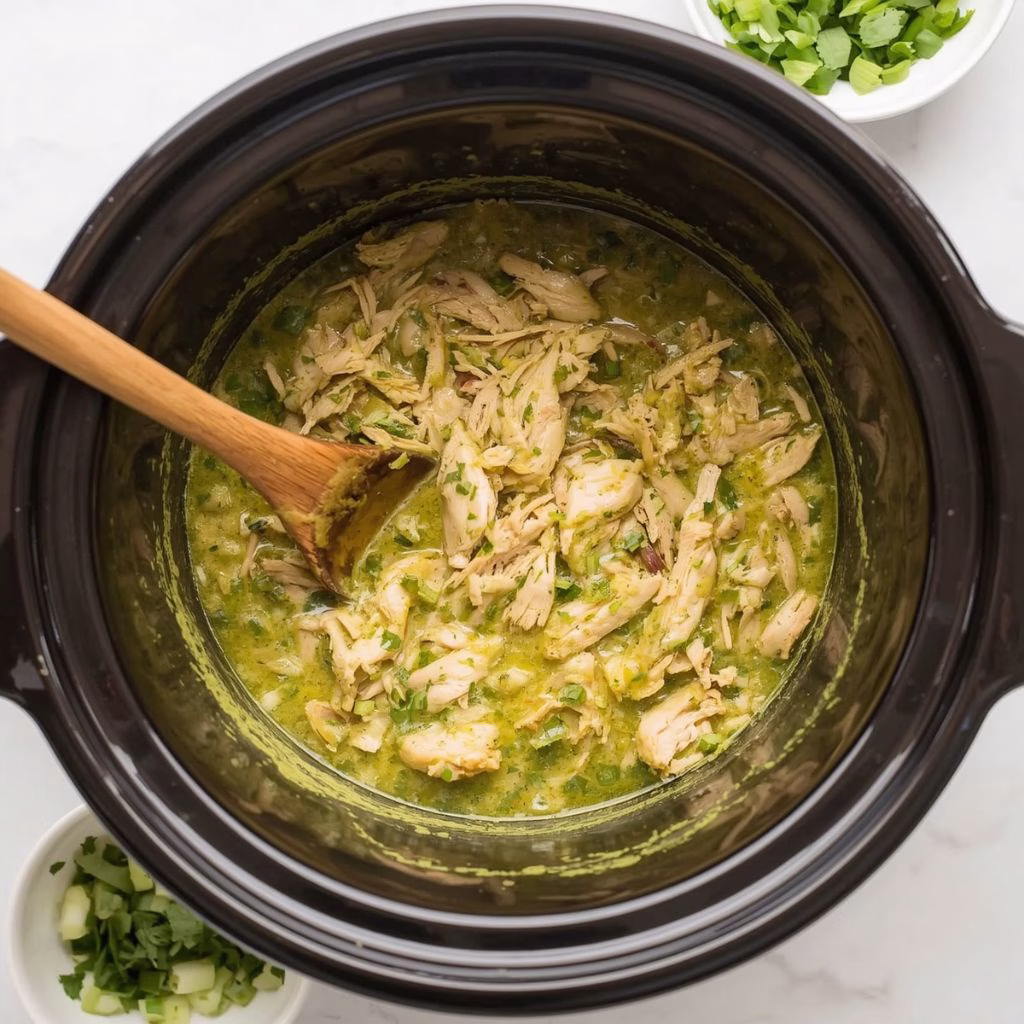 Slow Cooker Salsa Verde Chicken Recipe