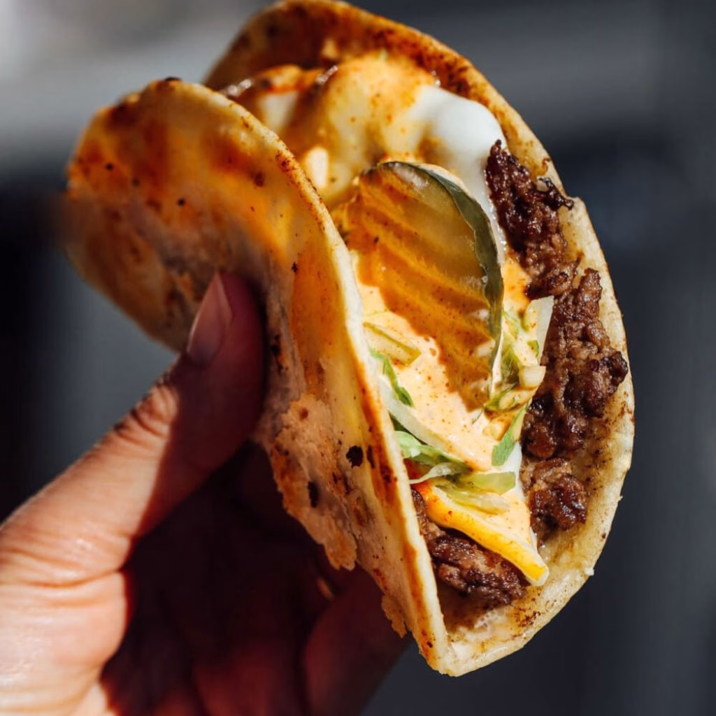 Smash Burger Tacos
