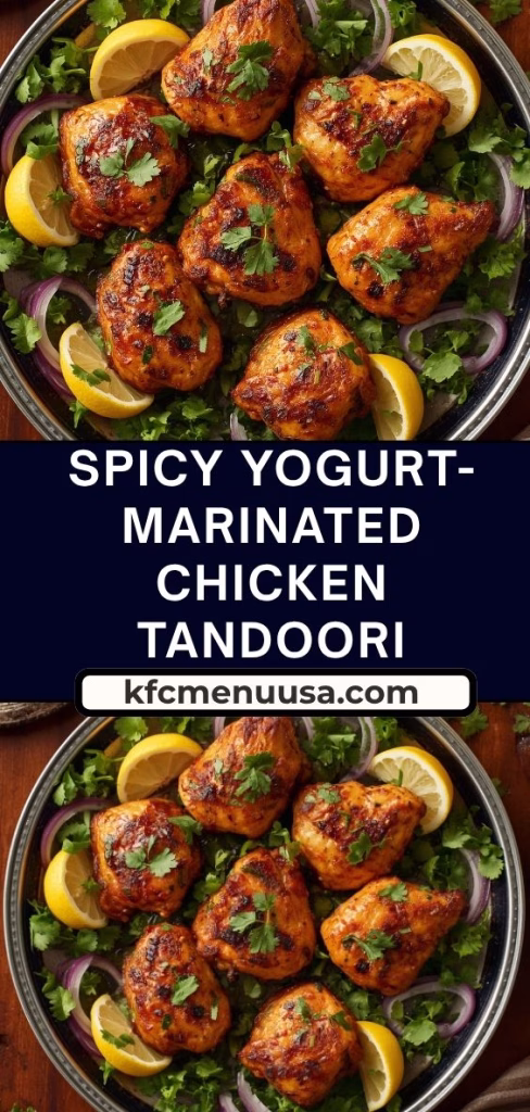 Spicy Yogurt-Marinated Tandoori Chicken Recipe