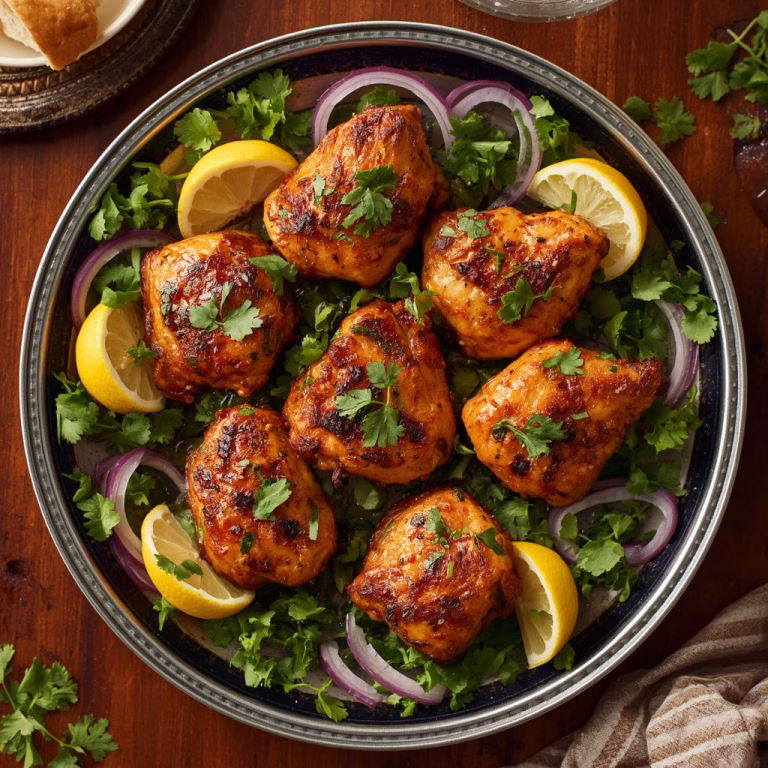 Spicy Yogurt-Marinated Tandoori Chicken Recipe