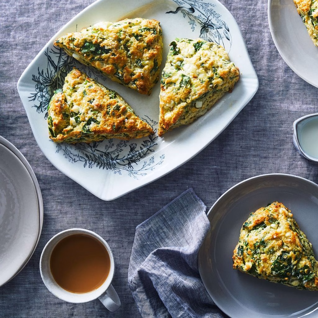 Spinach, Feta, and Lemon Zest Scones