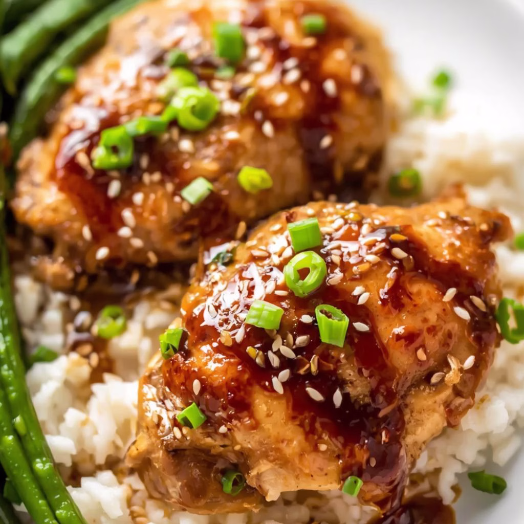 Sticky Honey Garlic Baked Chicken