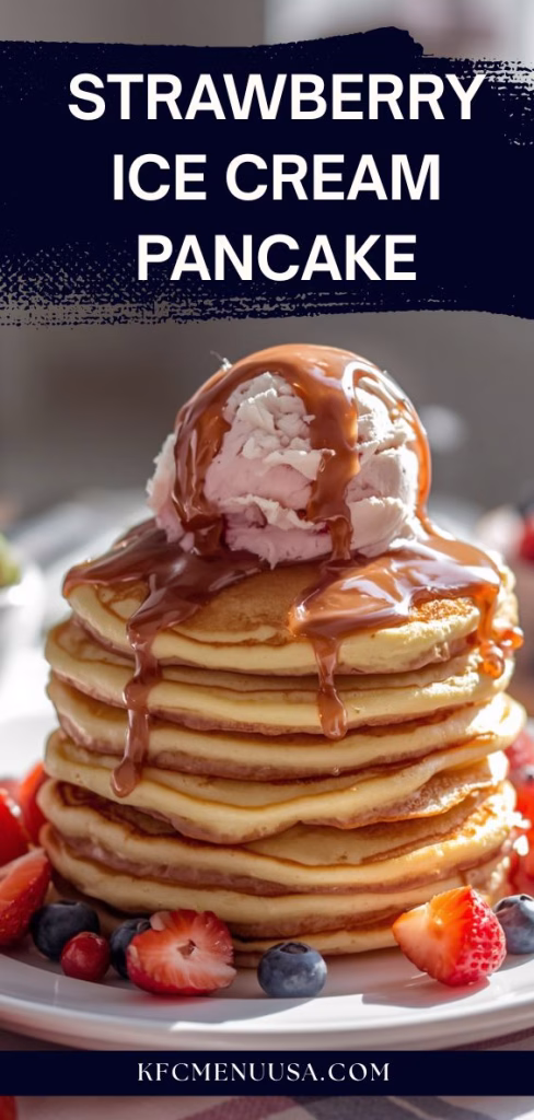 Strawberry Ice Cream Pancakes Recipe
