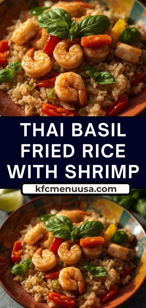 Thai Basil Fried Rice with Shrimp Recipe