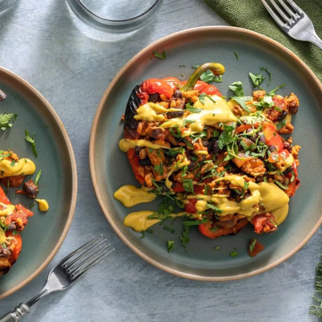  Turkey and Black Bean Stuffed Bell Peppers