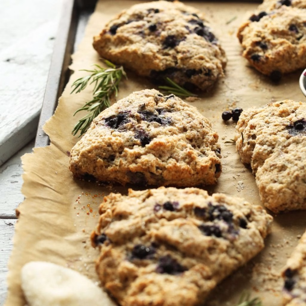Vegan Blueberry Coconut Scones