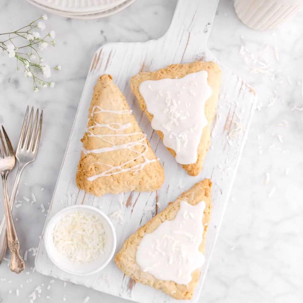 Vegan Coconut Cream Scones