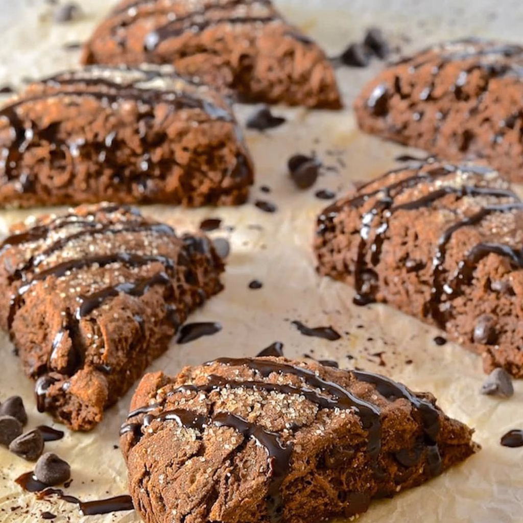 Vegan Dark Chocolate Scones