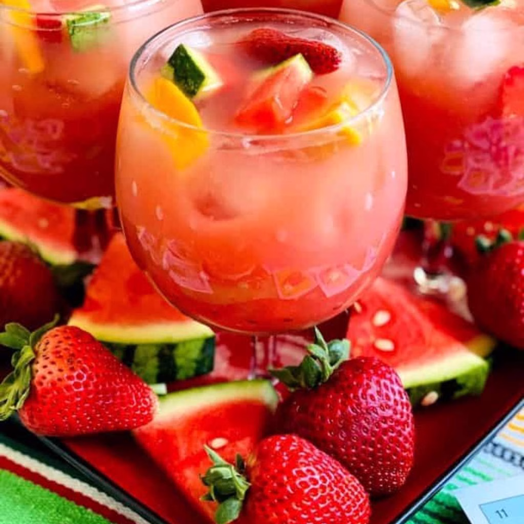 Watermelon Strawberry Sangria