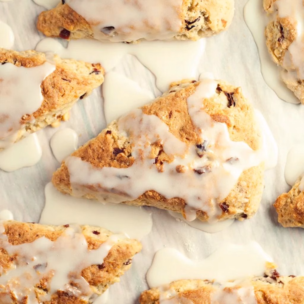 White Chocolate Cherry Scones