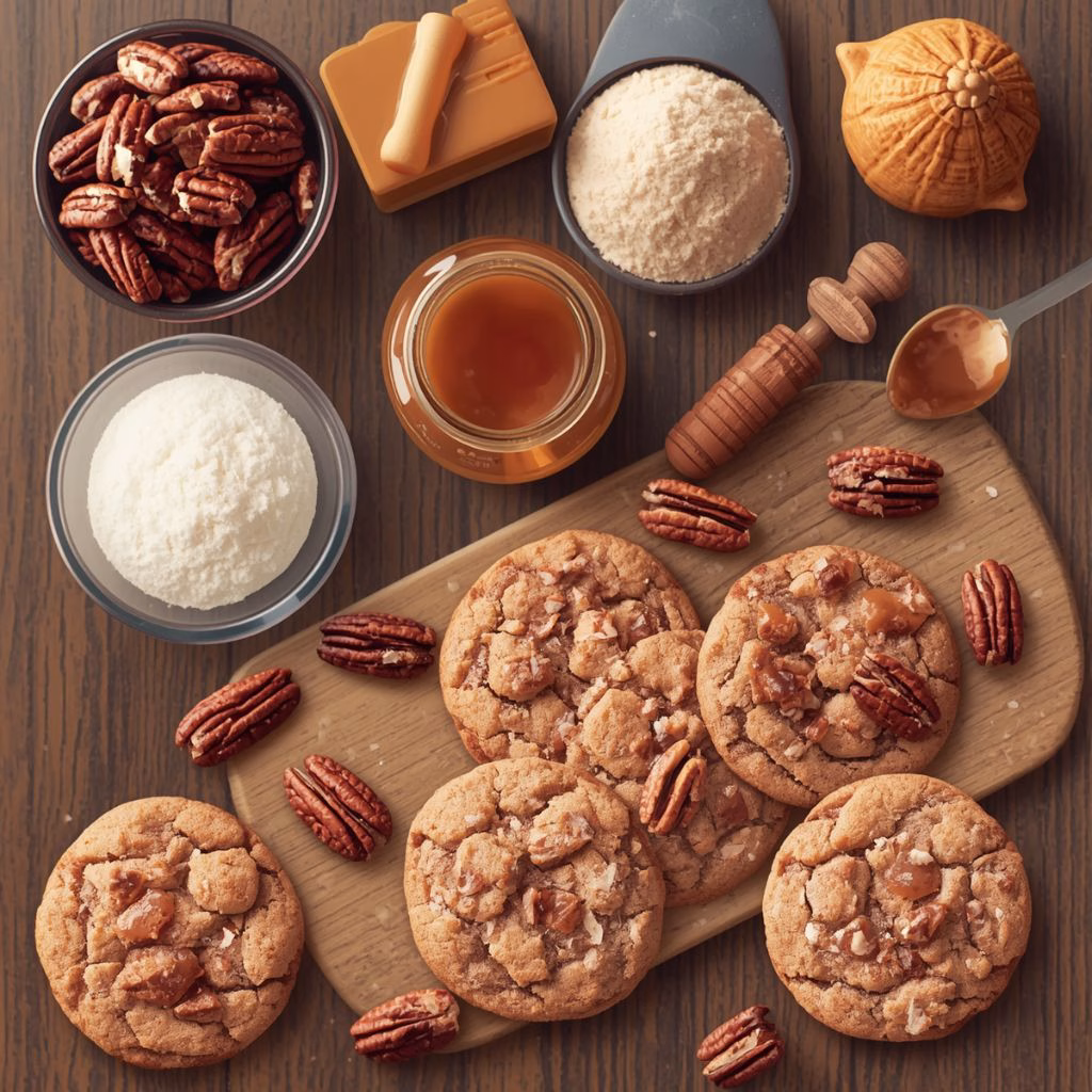 Caramel Pecan Cookies Recipe