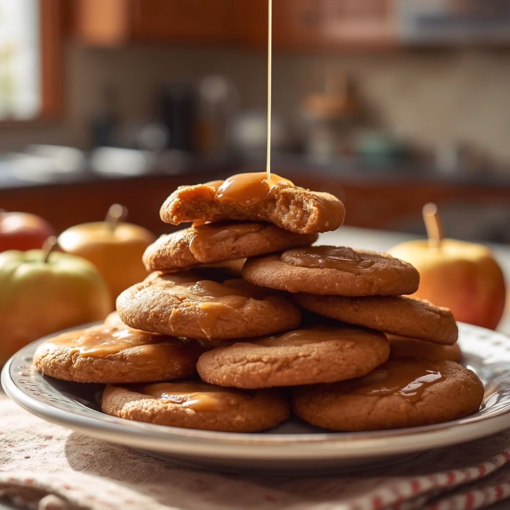Apple Cider Caramel Cookies Recipe