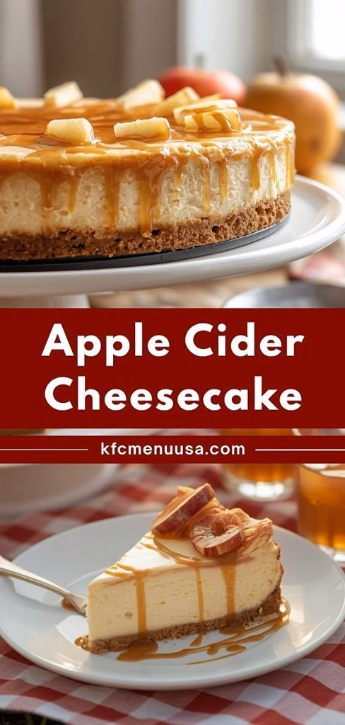 Apple Cider Cheesecake Recipe