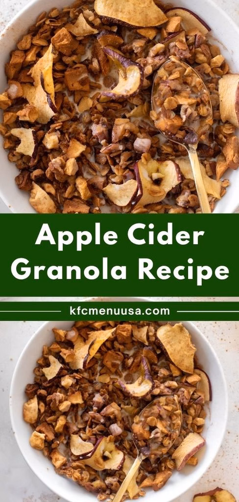 Apple Cider Granola Recipe