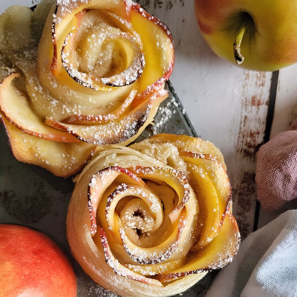 Apple Rose Puff Pastry Recipe