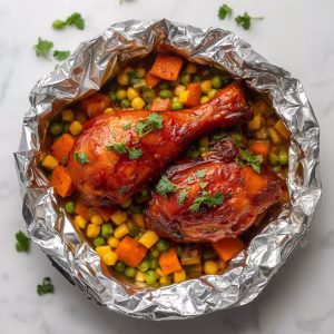 BBQ Chicken Foil Packets Recipe