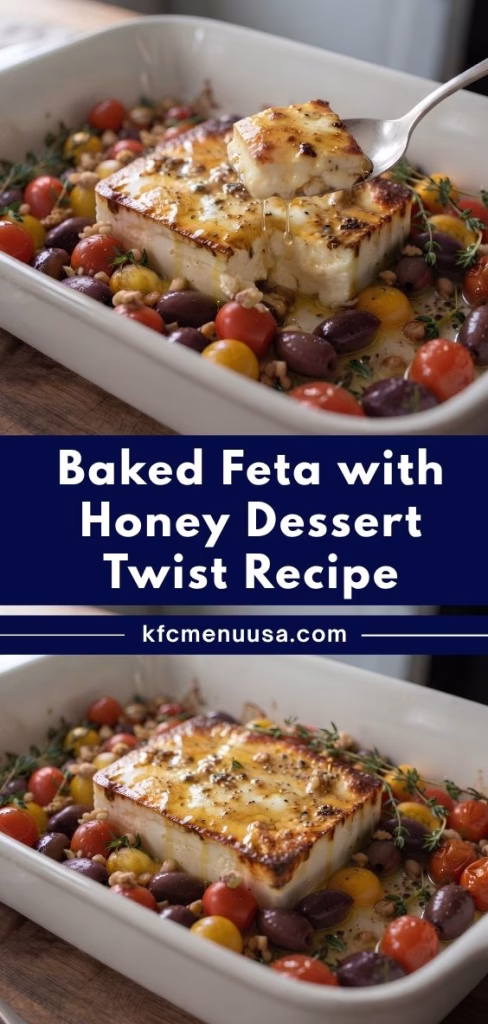 Baked Feta with Honey Dessert Twist Recipe