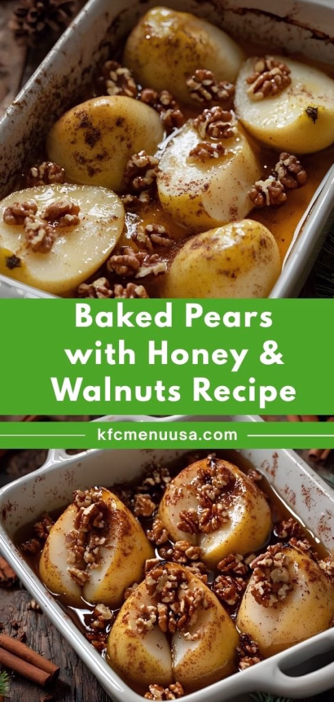 Baked Pears with Honey and Walnuts Recipe