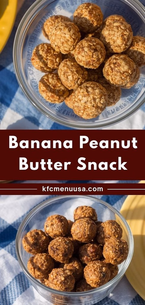 Banana Peanut Butter Snack Bites Recipe