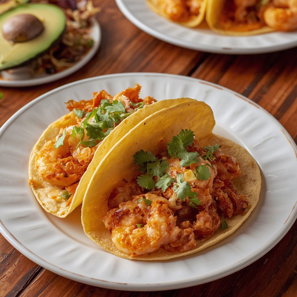 Bang Bang Shrimp Tacos with Creamy Sauce Recipe
