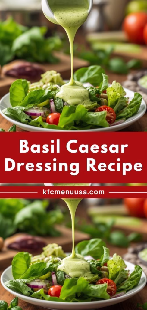 Basil Caesar Dressing Recipe