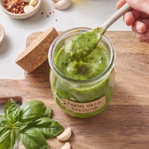 Basil Garlic Olive Oil Dressing Recipe