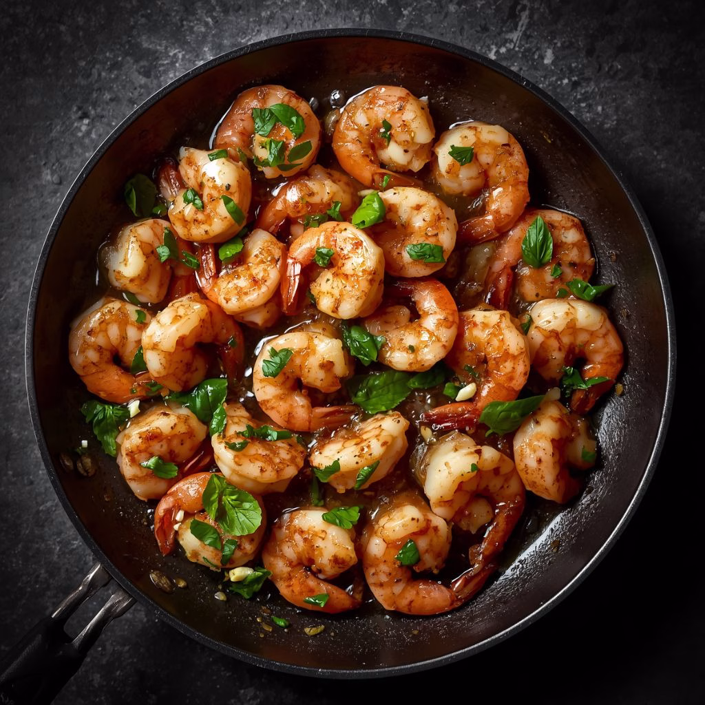 Basil Garlic Shrimp Recipe