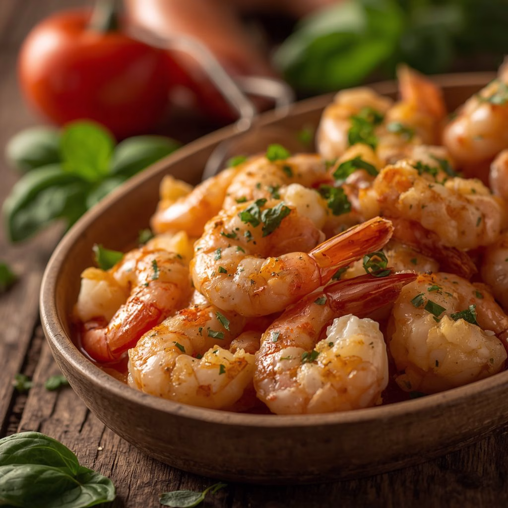 Basil Garlic Shrimp Recipe