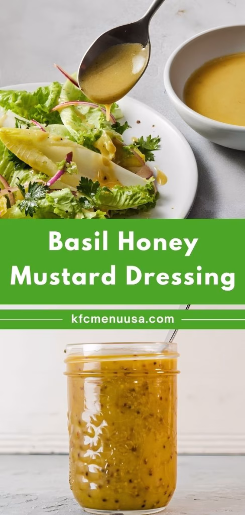 Basil Honey Mustard Dressing Recipe