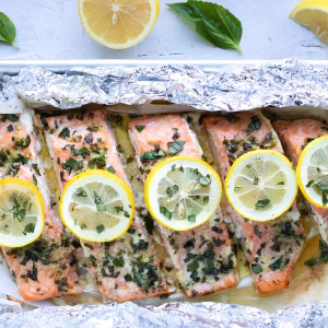 Basil Lemon Salmon Recipe