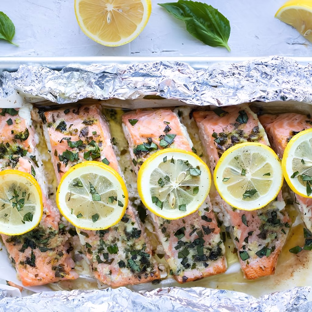 Basil Lemon Salmon Recipe