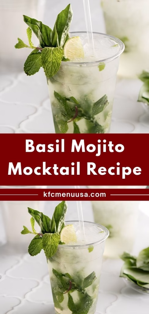 Basil Mojito Mocktail Recipe