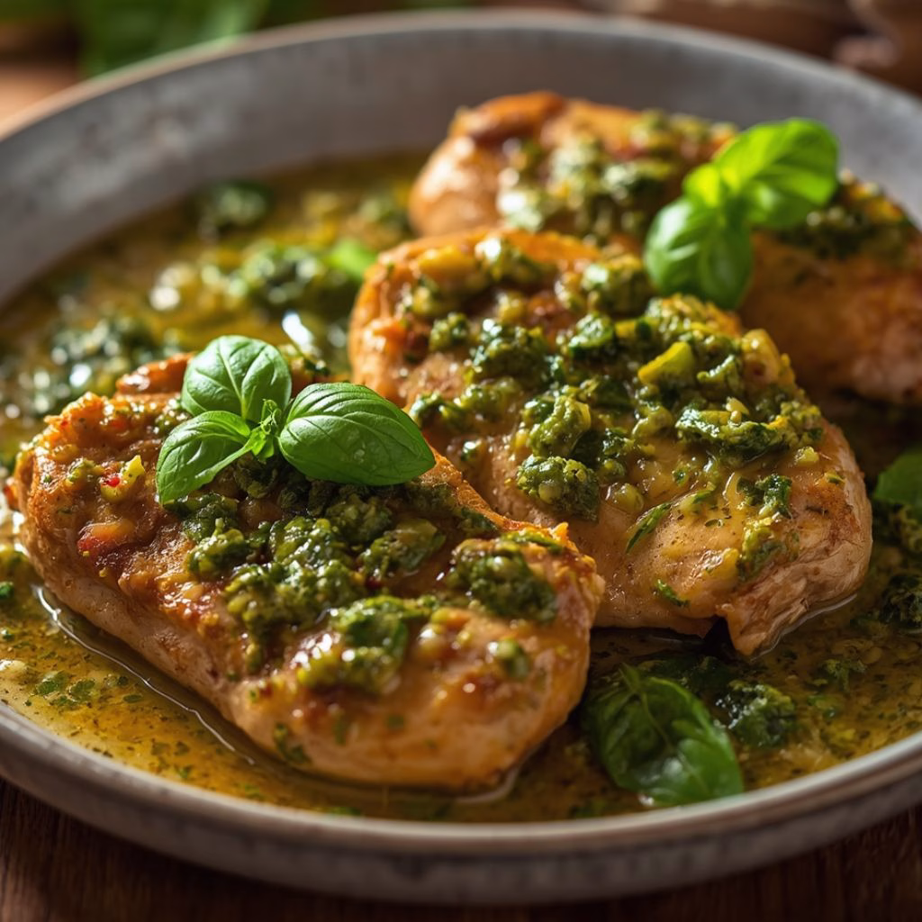 Basil Pesto Chicken Recipe