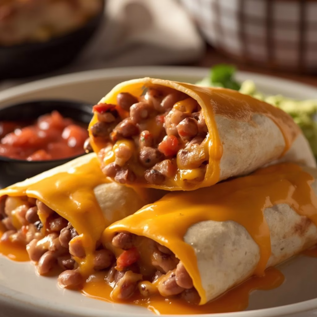 Bean and Cheese Burritos Recipe