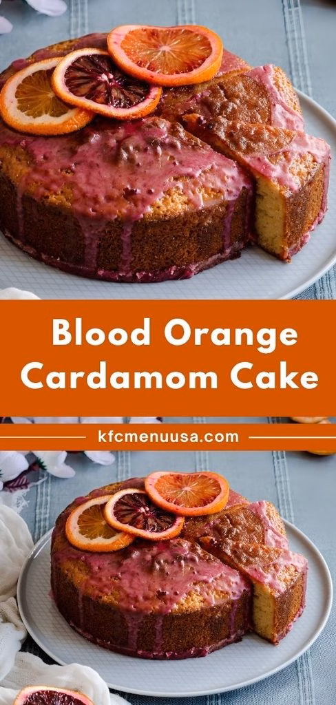 Blood Orange Cardamom Cake Recipe
