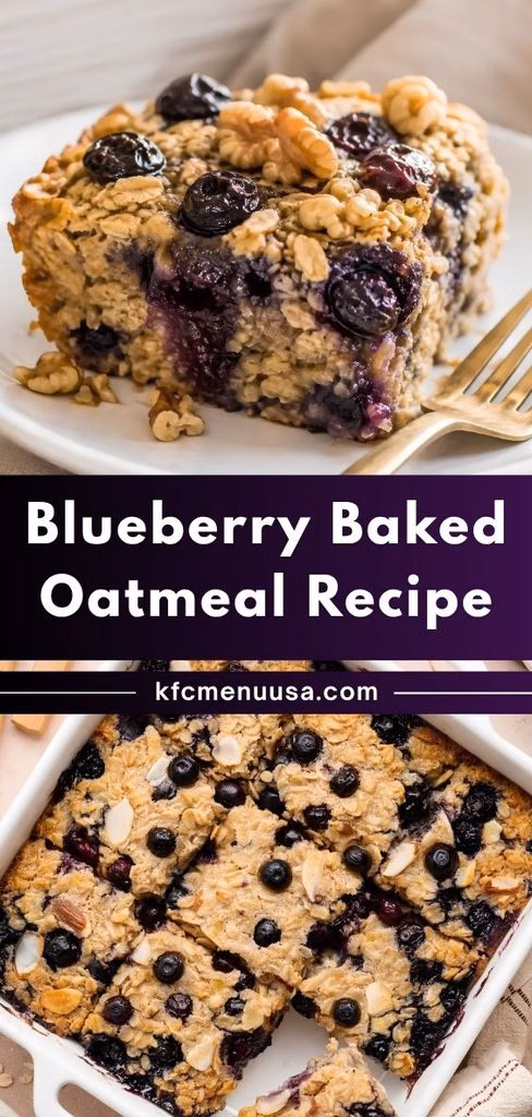 Blueberry Baked Oatmeal Recipe