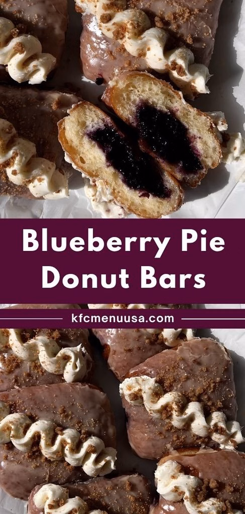 Blueberry Pie Donut Bars Recipe
