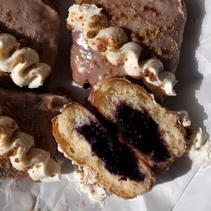 Blueberry Pie Donut Bars Recipe