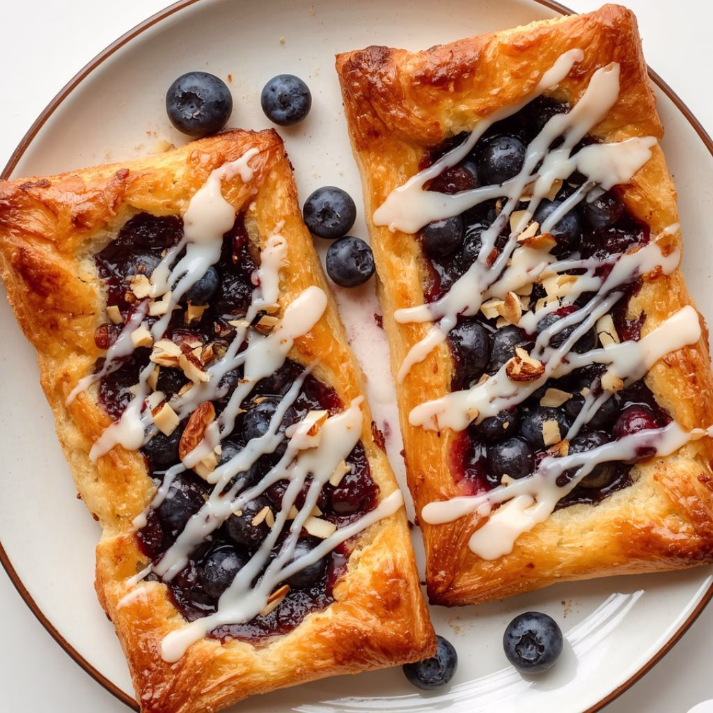 Blueberry Puff Pastry Tart Recipe