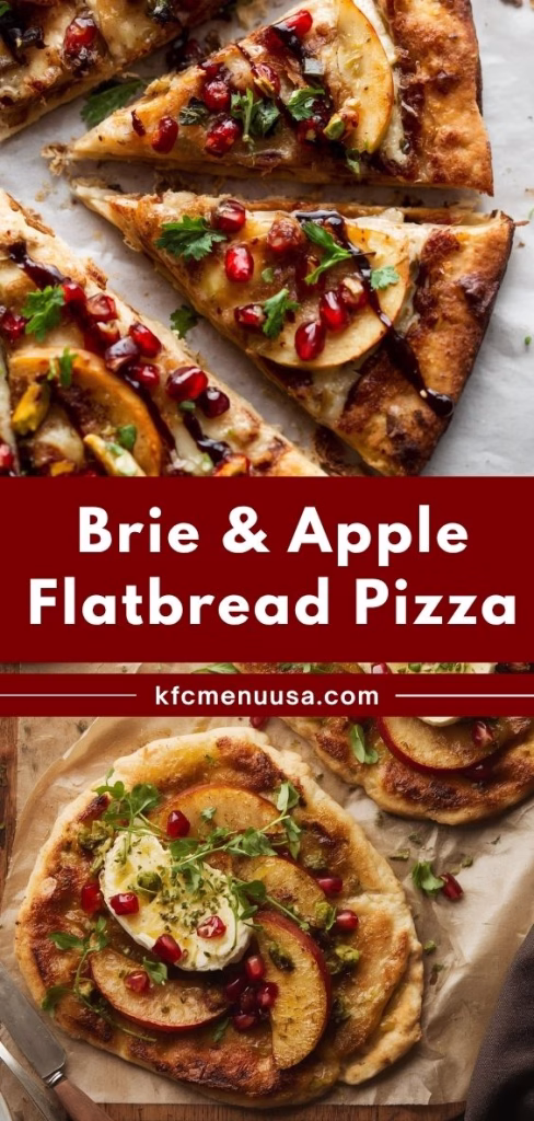 Brie and Apple Flatbread Pizza Recipe