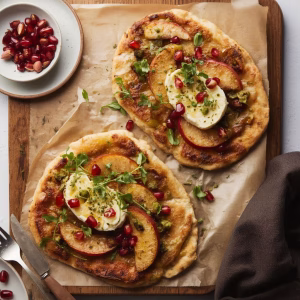 Brie and Apple Flatbread Pizza Recipe