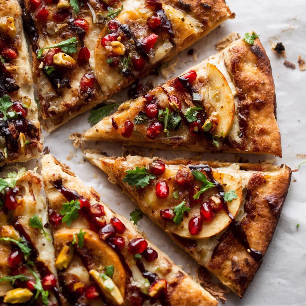 Brie and Apple Flatbread Pizza Recipe
