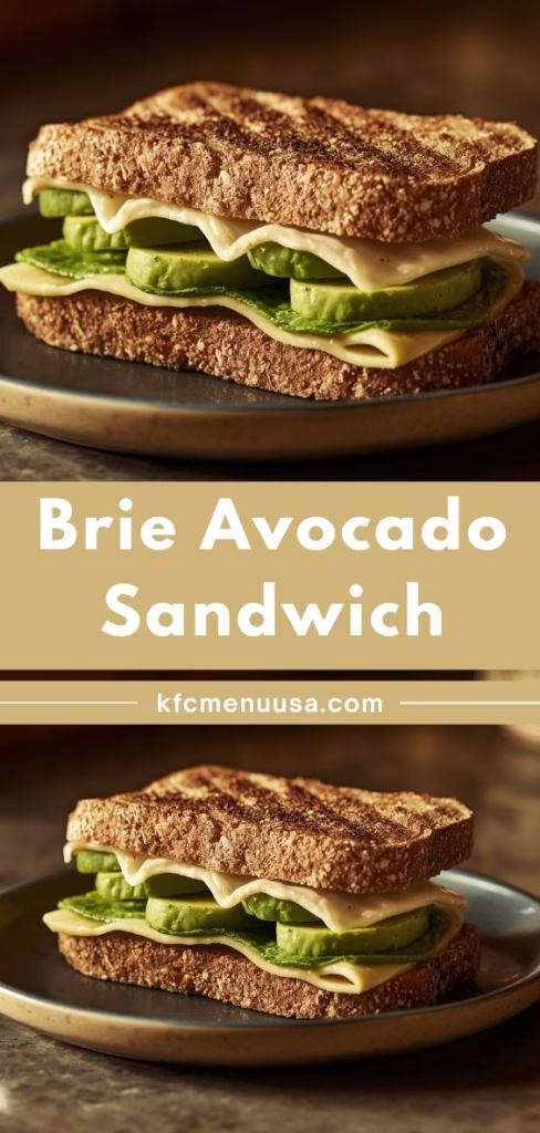 Brie Avocado Sandwich Recipe