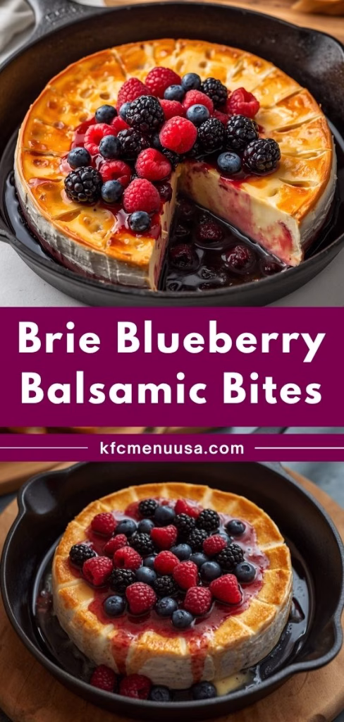 Brie Blueberry Balsamic Bites Recipe