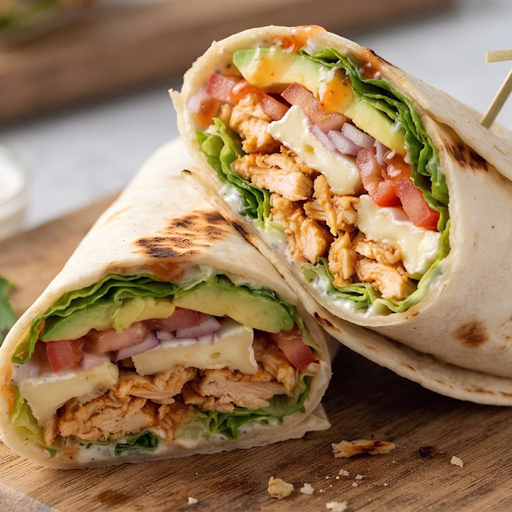 Brie Chicken Wrap Recipe