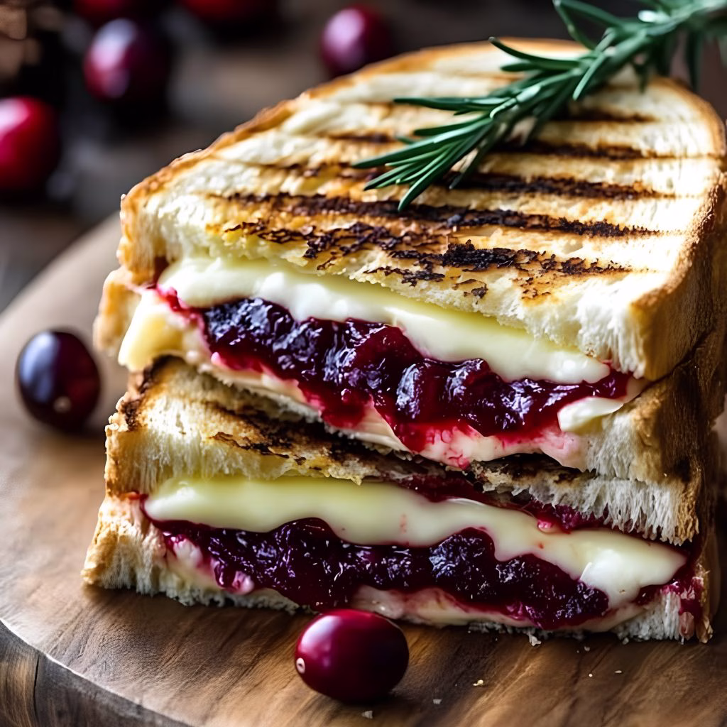 Brie Cranberry Grilled Cheese Recipe