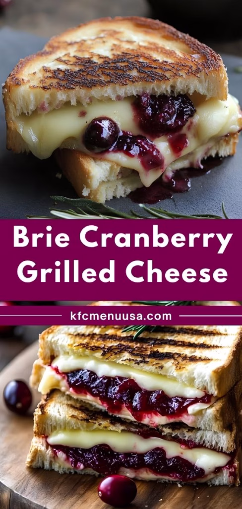 Brie Cranberry Grilled Cheese Recipe