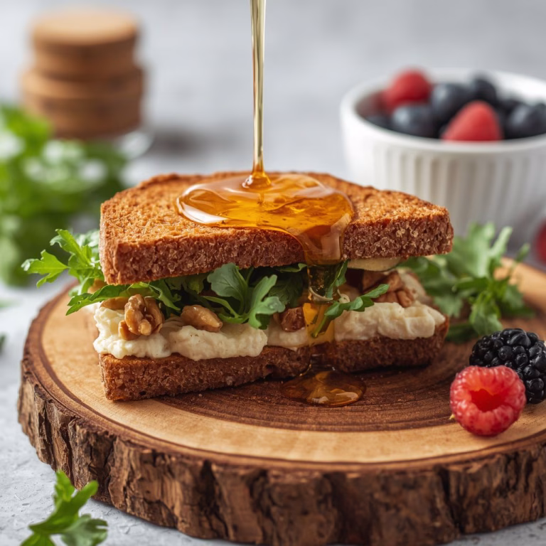 Brie Honey Walnut Sandwich Recipe