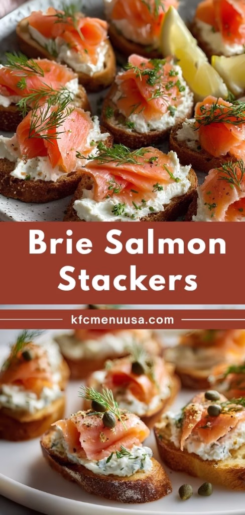 Brie Salmon Stackers Recipe